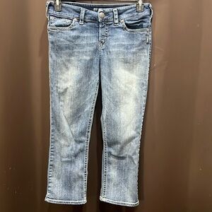 Silver Jeans, Suki Mid Capri, Skinny, Size 30W/22 1/2L